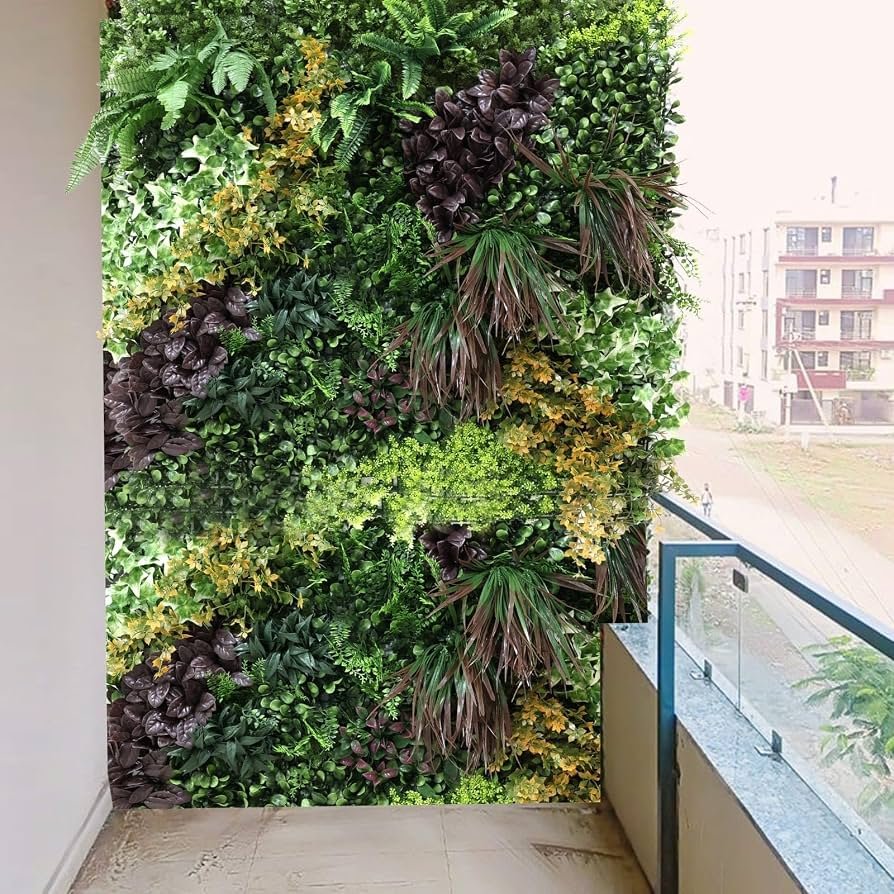 Artificial Vertical Garden Ideas for Balcony and Feature Walls