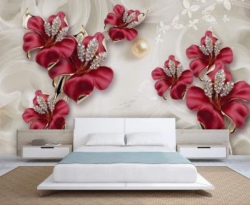 Bedroom Wallpapers installed by Swastik Wall Decor & Interiors