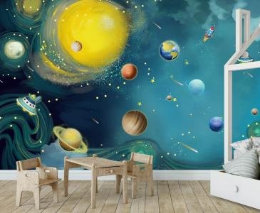 Kids Room Wallpapers installed by Swastik Wall Decor & Interiors