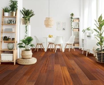 Laminate Wooden Flooring installed by Swastik Wall Decor & Interiors