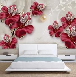 Bedroom Wallpapers installed by Swastik Wall Decor & Interiors