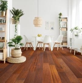 Laminate Wooden Flooring installed by Swastik Wall Decor & Interiors
